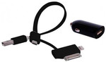 Laser PW-USB24F Black 2.4a Car Charger/3 in 1 Cable - $5 (C & C) or + Delivery @ Bing Lee