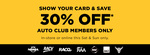 30% off Full Priced Items for Automotive Club Members (NRMA, RACV, RAC, RAQ and More) @ Repco
