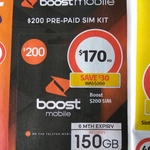 Boost Mobile $170 for 6 Months with Massive 150GB Data