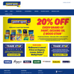 [VIC] 20% off Melbourne Cup Weekend - Every Brand of Paint, Decking Oil & Wood Stain @ Paint Spot