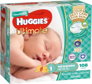 Huggies ultimate size deals 3 baby bunting