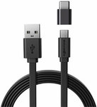 Blitzwolf BW-MT2 Micro USB 1m 0.5m Flat Cable & USB Type-C Adapter $2.08 US (~$3.12 AU) Delivered @ Banggood