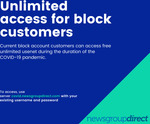 Free Unlimited Newsgroup Access for Block customers / 1TB Blocks for USD$7 - NewsgroupDirect