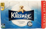 Kleenex Complete Clean Toilet Tissue, 45 Rolls $19.50 @ BIG W