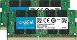 Crucial 64GB (32GBx2) DDR4 2666 MHz CL19 (SODIMM) Memory For Laptop $373.56 + $7.16 Delivery @ Amazon US via AU