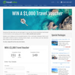 Win a $1,000 Voucher from TravelOnline