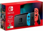[Amazon Prime] Nintendo Switch [Neon / Grey] with Mario Kart 8 Deluxe + Switch Online 3 Month Bundle $399 +10% Cashback Zip