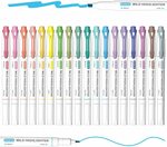 18 Colours Dual Tip Highlighters $14.44 (Orig. $22.99) + Delivery ($0 with Prime/ $39 Spend) @ Shuttle Art via Amazon AU