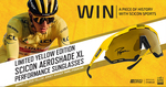 Win 2 Pairs of Aeroshade Sunglasses (1 Signed by Tour de France Winner) worth US$1,000 from Scicon Sports