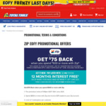 [Zip] $75 Cashback with $500 or More Spend with Zip @ Total Tools