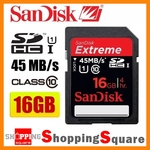 SanDisk 16GB Extreme Class 10 45M/s UHS-I UHS-1 SDHC Card @ $32.75 Delivered Limited Time Only