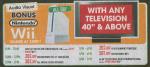 FREE Nintendo Wii with any 40" TV or above from Domayne (13-14 September only)