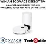 Win a Ecovacs Deebot T9+ Robotic Vacuum from TechGuide