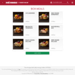 $10 Box Meal Specials (Delivery only, Min $25 Spend) @ Red Rooster via App/Website