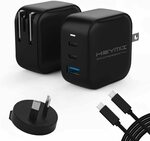HEYMIX 66W 3-Port GaN Charger + 100W PD Cable + AU Adapter $46.74 Delivered @ HEYMIX Amazon AU
