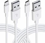 USB A to USB C Cable 2Pack 2m (6FT) $8.99 + Delivery ($0 with Prime/ $39 Spend) @ Gopala-AU Amazon AU