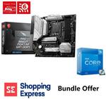 Intel Core i5-12600KF CPU + MSI MAG B660M MORTAR Wi-Fi DDR4 Motherboard Bundle $539.10 Delivered + Surcharge @ Shopping Express