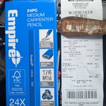 Empire 24pc Medium Carpenter Pencils $3.75 @ Bunnings (In-Store)