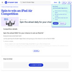Win an iPad Air (64 GB) from Student Edge