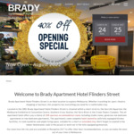 [VIC] Brady Apartment Hotel Flinders Street - 40% Discount