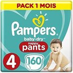 Pampers Baby-Dry Nappy Pants Size 4, 160 Count $55.50 ($41.63 with First S&S) Delivered @ Amazon AU
