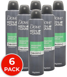 [eBay Plus] 6x Dove Men Antiperspirant Deodorant Sensitive Shield 254ml $15 Delivered @ Homegeneral eBay