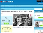 $70 Individual Tax Return 2012
