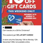 [VIC] 10% off Mitre 10 Gift Cards (Max $1,000 Gift Cards Per Customer) in-Store @ Mitre 10, Diamond Creek