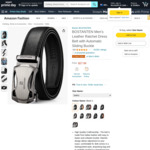 [Prime] BOSTANTEN Leather Ratchet Dress Belt $18.19 (Was $27.99) Delivered @ Bostanten via Amazon AU