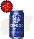 Coedo Ruri Premium Pilsner, 24 × 350ml Cans $59 (Save $100, Best Before Dec 2023) + Delivery from $9.96 @ Craft Cartel
