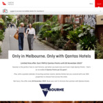 Triple Qantas Points (9 Points Per Dollar) on Victorian Hotel Bookings @ Qantas Hotels