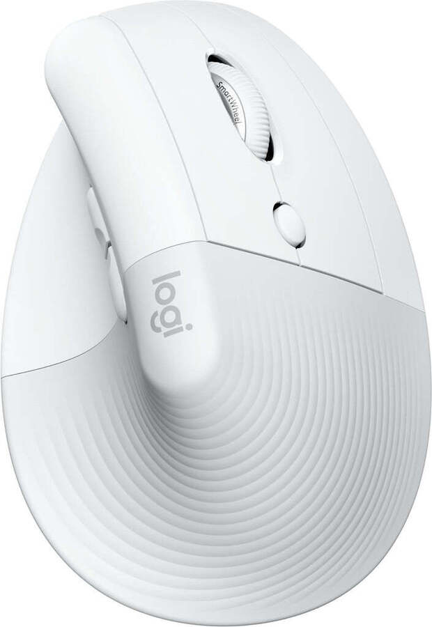 Logitech Lift Vertical Ergonomic Mouse (Pale Grey for Mac