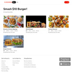 $10 Burger Deals (Delivery and Service Fees Apply) at Participating Restaurants @ DoorDash