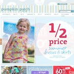 Pumpkin Patch Extra 60% off Every 2nd Item in Esale + Free Delivery
