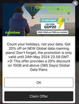 20% off 1-Year Global Data Plans: 10/20/30/50/70GB from US$39 (~A$59) to US$119 (~A$180) @ Flexiroam App
