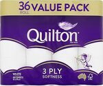 Quilton 3-Ply Toilet Tissue 180 Sheets Pack of 36 $18 ($16.20 S&S EXP) + Delivery ($0 with Prime/ $59 Spend) @ Amazon AU