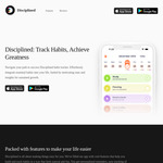 [Android, iOS] Free: Disciplined - Habit Tracker Lifetime License