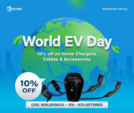 10% off EV Home Chargers, Cables & Accessories (e.g. Type 2 to Type 2 22kW Cable 5m $188.10, Was $209) & Free Delivery @ EVSE