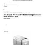 Brass Monkey 25L Portable Fridge/Freezer $199 + $25 Delivery ($0 C&C/ In-Store) @ Jaycar