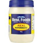 Best Foods Real Mayonnaise Jar 405g $3.25 (Was $6.50) @ Woolworths