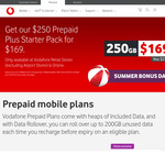 Vodafone $320 Prepaid Mobile Starter Kit: 12 Months 320GB (220GB + 100GB Bonus Activation Data) $180 @ Vodafone