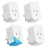 [Prime] Meross Smart Plug Wi-Fi Outlet with Energy Monitor - 4-Pack $48.99 Delivered @ Shuzu-AU via Amazon AU