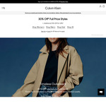 50% off Already Reduced Prices + $7.95 Delivery ($0 /w $100 Spend) @ Calvin Klein and Tommy Hilfiger