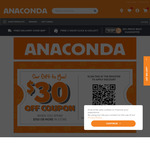 $30 off Minimum $150 in-Store (Requires Free Membership) @ Anaconda