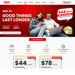 nbn 25/10Mbps $44/Month for 8 Months (Ongoing $59.90/Month, New Customers Only) @ Flip Connect