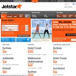 Jetstar Flight Specials from $9 One Way, $18 Return from Tullamarine to Adelaide