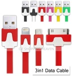 (Was $7.99) 38%off $4.99 New 3in1 USB Charger Data Cable Adapter for Apple Samsung Free Delivery