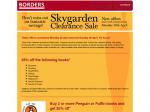 Skygarden Borders Sale: 20-26 April 09