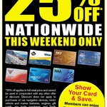 Repco 25% off Storewide for Auto Club Members this Weekend