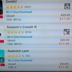 Wii U Games >50% off on Nintendo eSpeciallyhop (AC3, ZombiU $17.45)